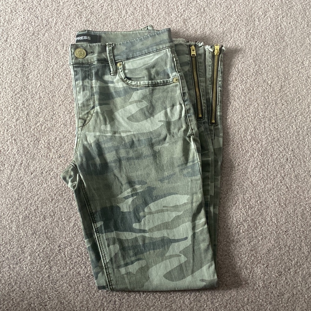 Express Camo Ankle Legging Mid Rise - 2R